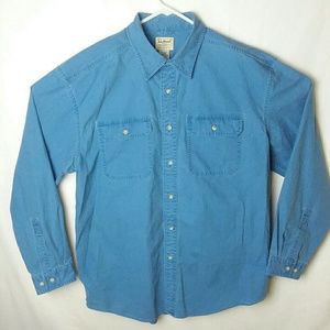 Vtg LL Bean Button Up Dress Shirt